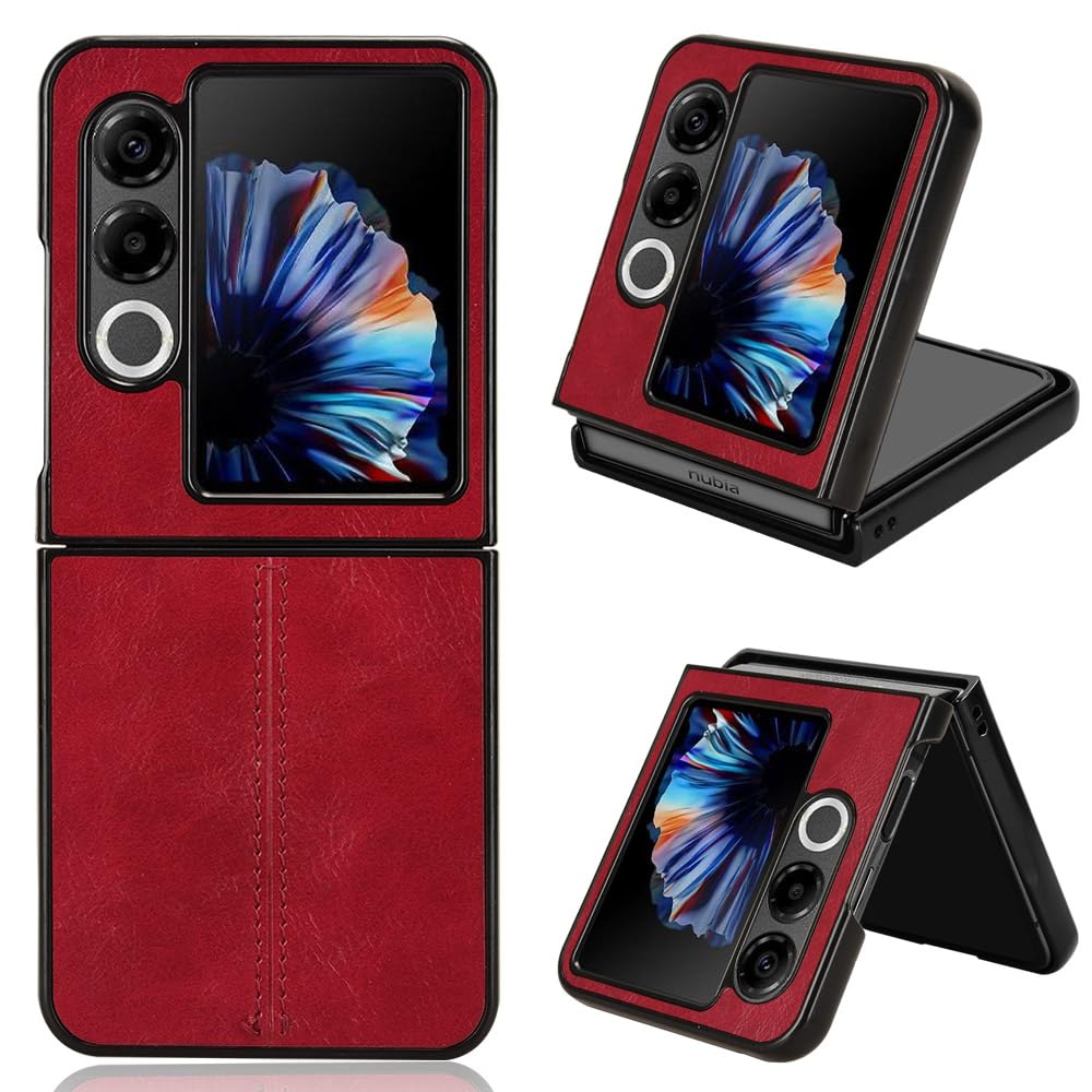 Phone Cases Compatible with ZTE Libero Flip 2,Retro PU Leather